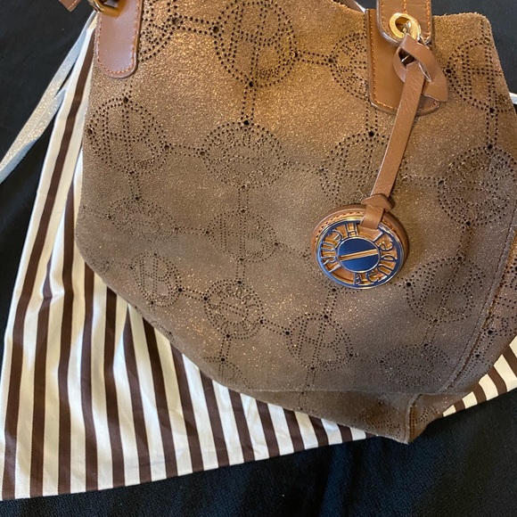 Henri Bendel Bronze Suede Bag - Picture 6 of 9